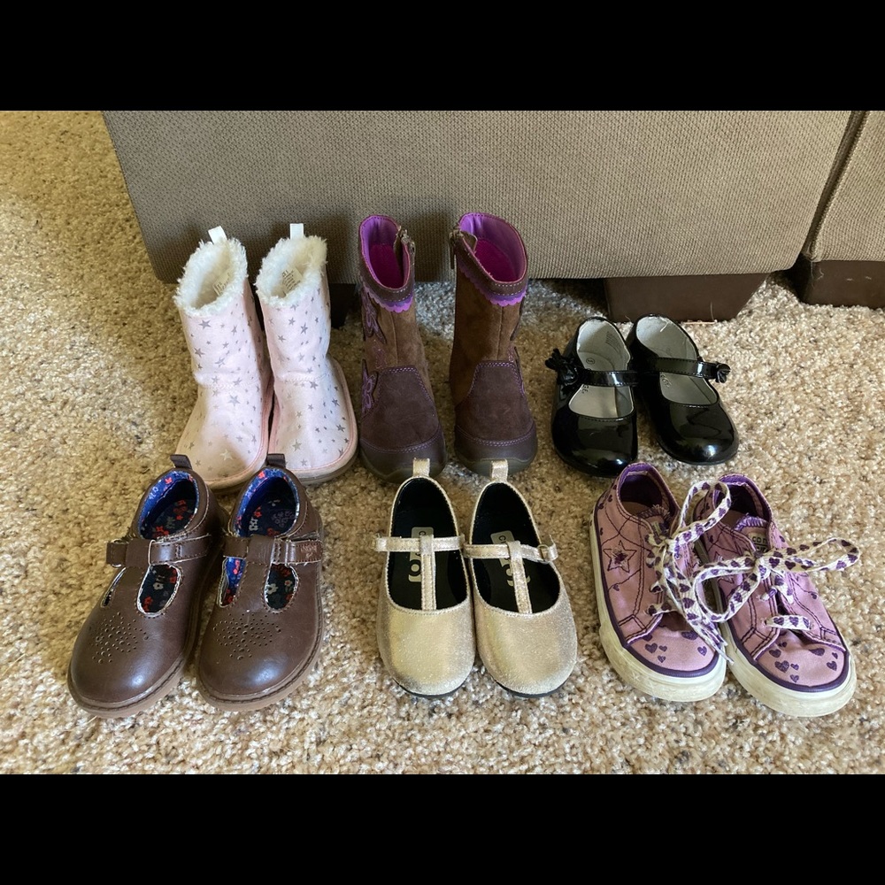 Toddler girl fall shoe lot